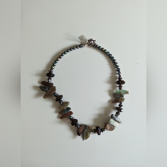 $92 Beautiful Sterling, Pearl & Kyanite Smokey Quartz- 92 Grams - Picture 13 of 16